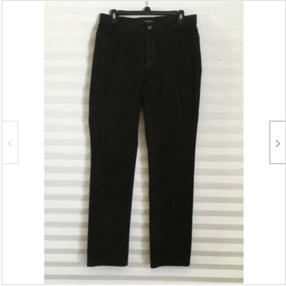 Lafayette 148‎ Black Bronze Shimmer Pants Size 8 Pockets